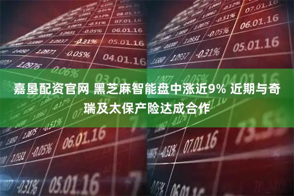 嘉垦配资官网 黑芝麻智能盘中涨近9% 近期与奇瑞及太保产险达成合作