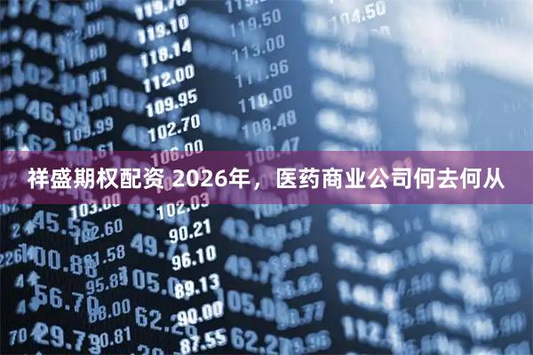 祥盛期权配资 2026年，医药商业公司何去何从