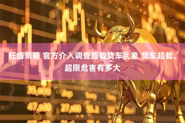 旺盛策略 官方介入调查超载货车乱象 货车超载、超限危害有多大