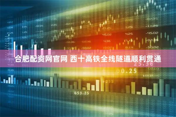 合肥配资网官网 西十高铁全线隧道顺利贯通